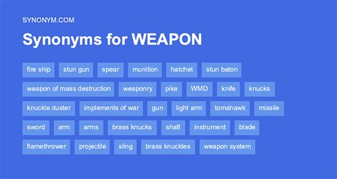 weapon antonym|ranged weapons antonym.